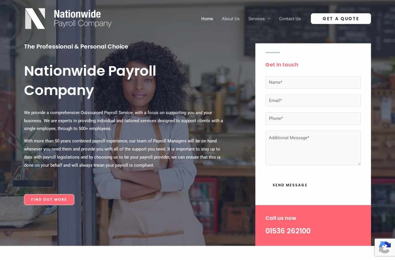 Nationwide Payroll website screenshot
