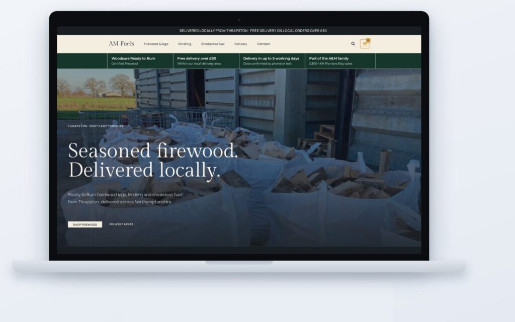 AM Fuels website built by CSM Web Design