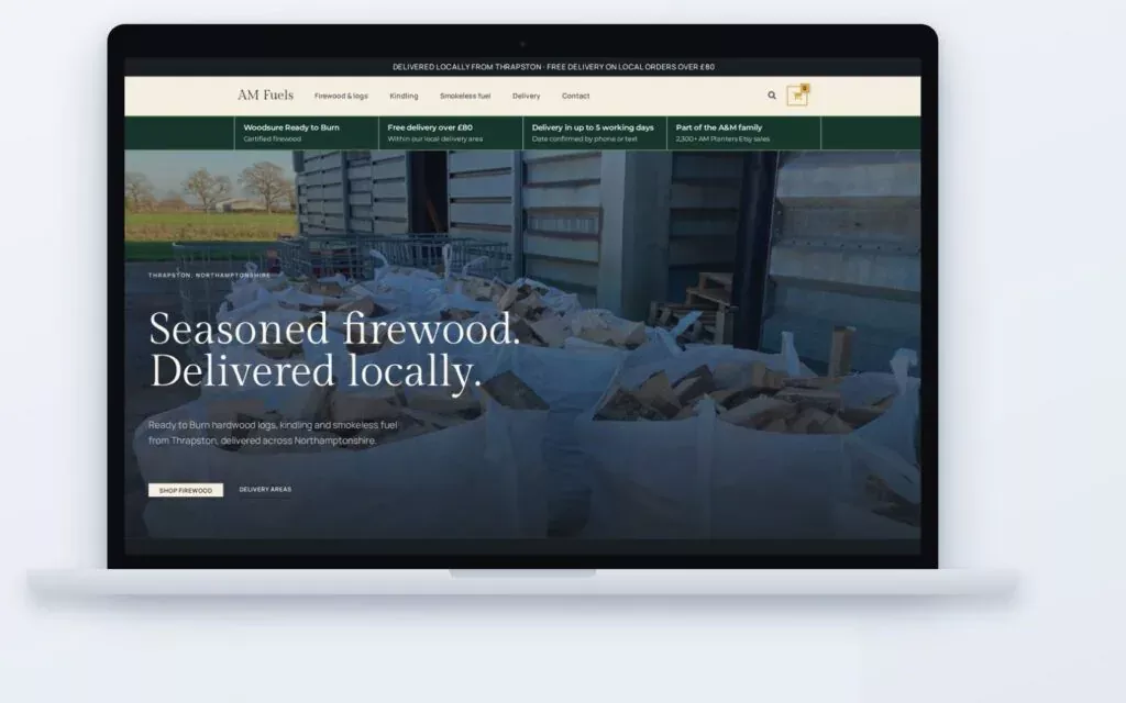 AM Fuels website built by CSM Web Design