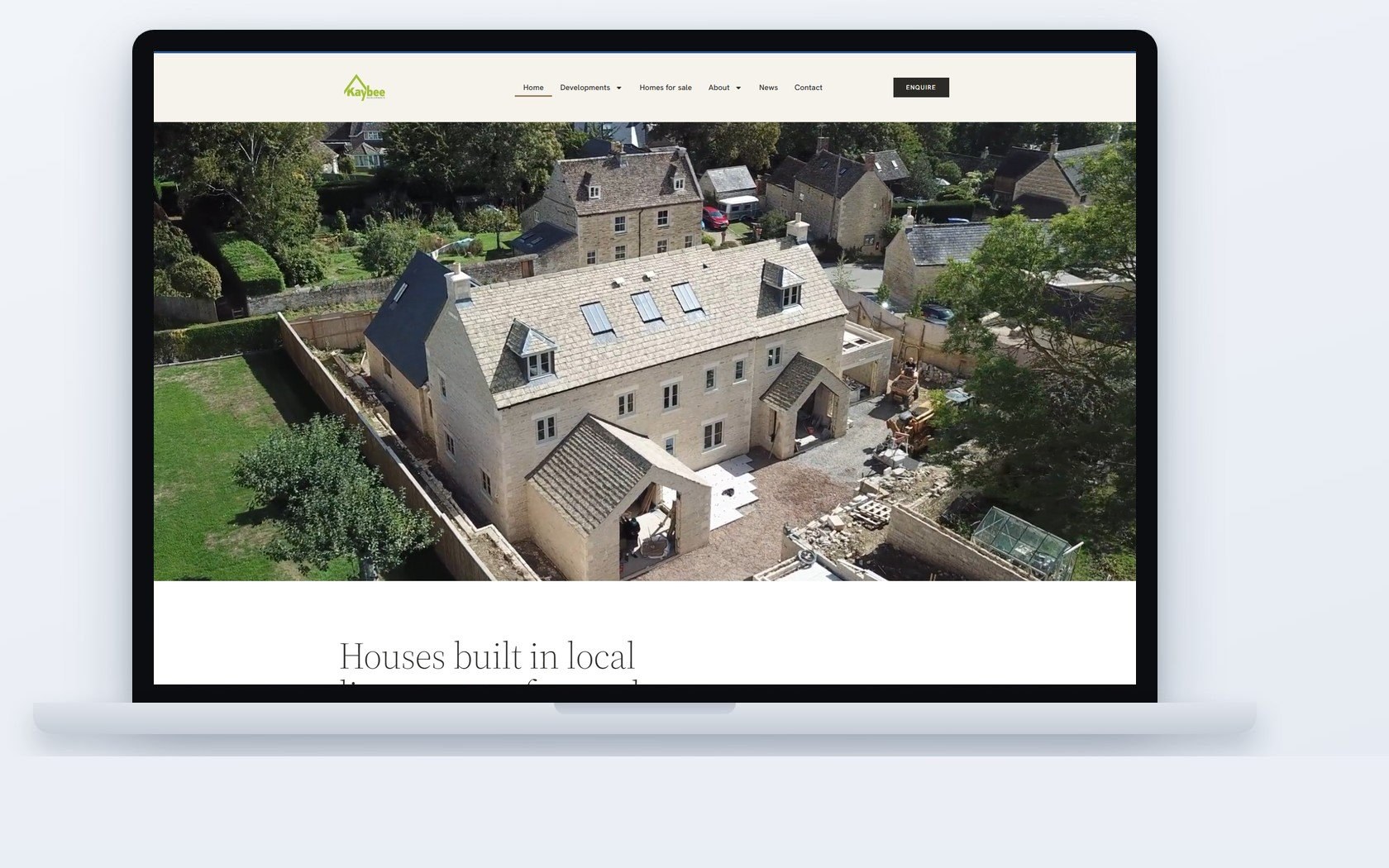 Kaybee Developments — website built by CSM Web Design