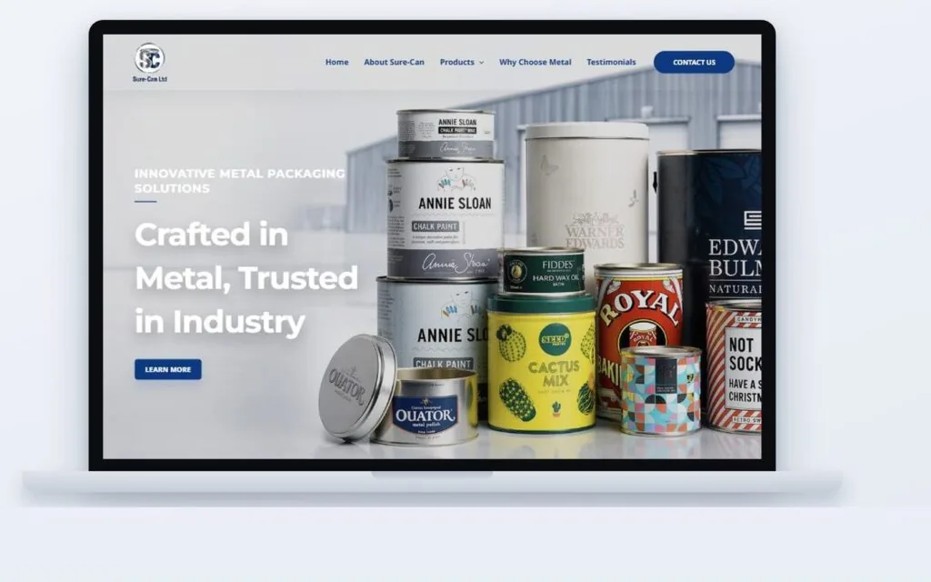 Sure-Can — website built by CSM Web Design