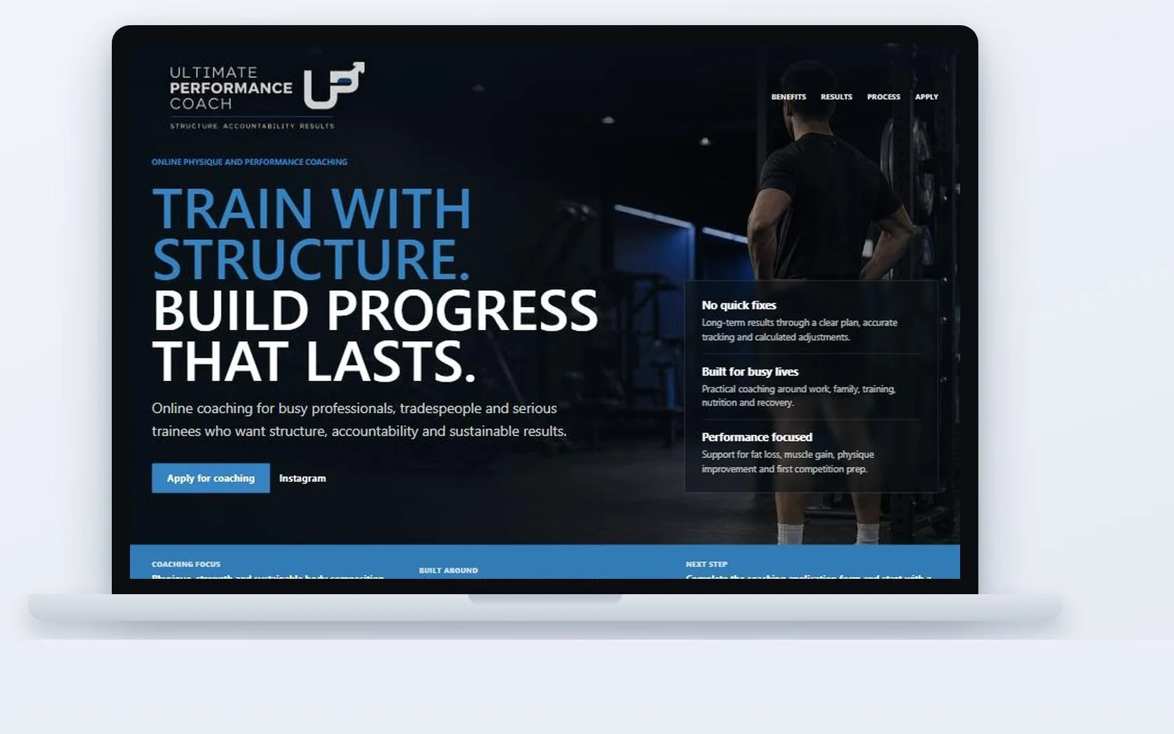 Ultimate Performance Coach — website built by CSM Web Design